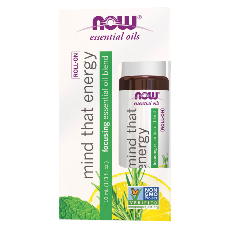 NOW Foods Mind That Energy Essential Oil Blend Roll-On 10 mL - DailyVita