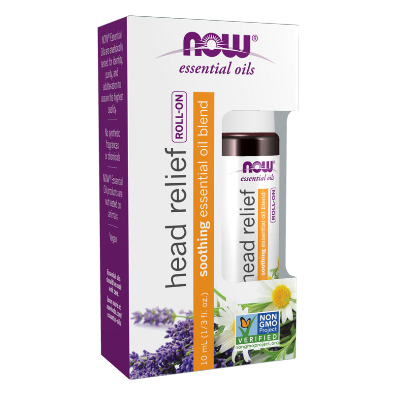 NOW Foods Head Relief Essential Oil Blend Roll-On 10 mL - DailyVita