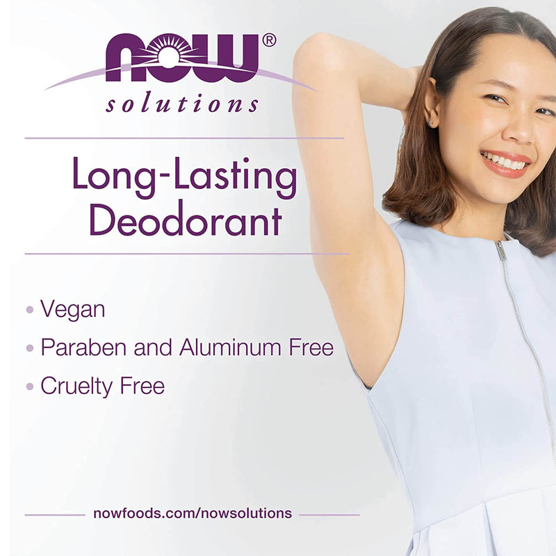 NOW Foods Long-Lasting Deodorant Stick Rose + Ylang Ylang 2.2 oz - DailyVita