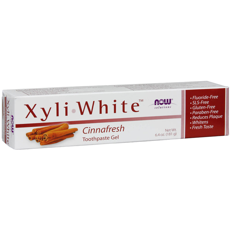 NOW Foods Xyliwhite Cinnafresh Toothpaste Gel 6.4 oz - DailyVita
