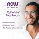 NOW Foods Xyliwhite Neem & Tea Tree Mouthwash 16 oz - DailyVita