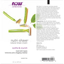NOW Foods Nutri-Shave Shave Cream 8 fl oz - DailyVita