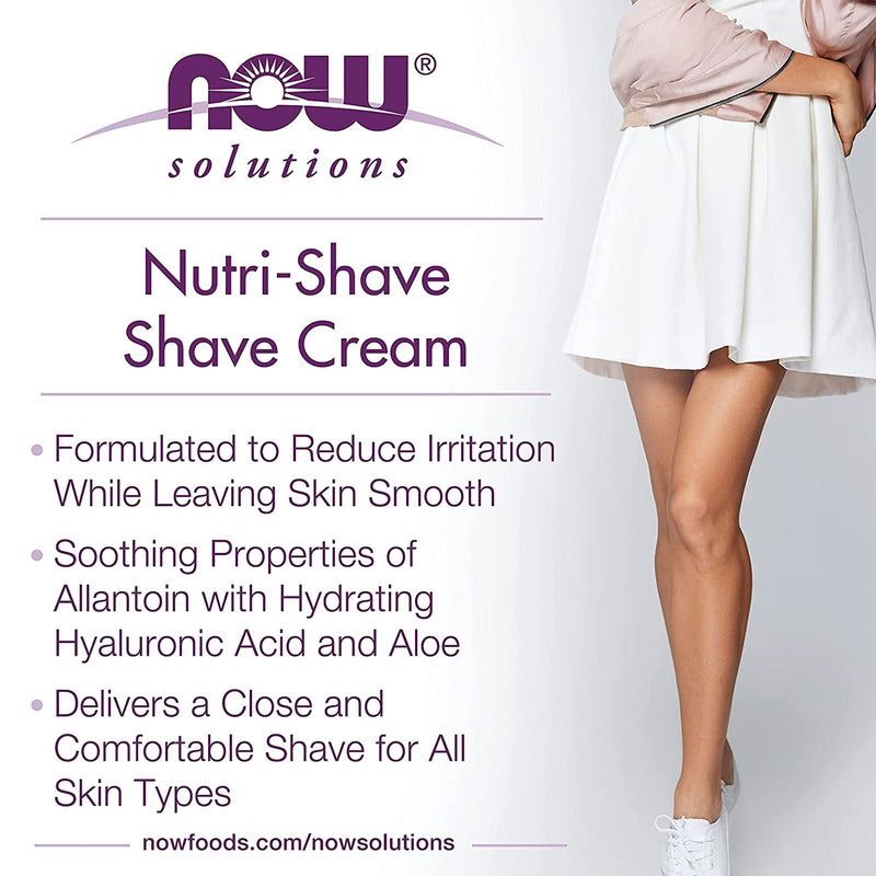 NOW Foods Nutri-Shave Shave Cream 8 fl oz - DailyVita