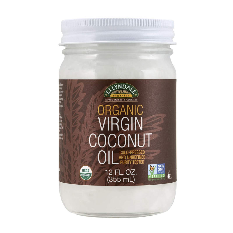 NOW Foods Virgin Coconut Oil in Glass Jar Organic 12 fl oz - DailyVita