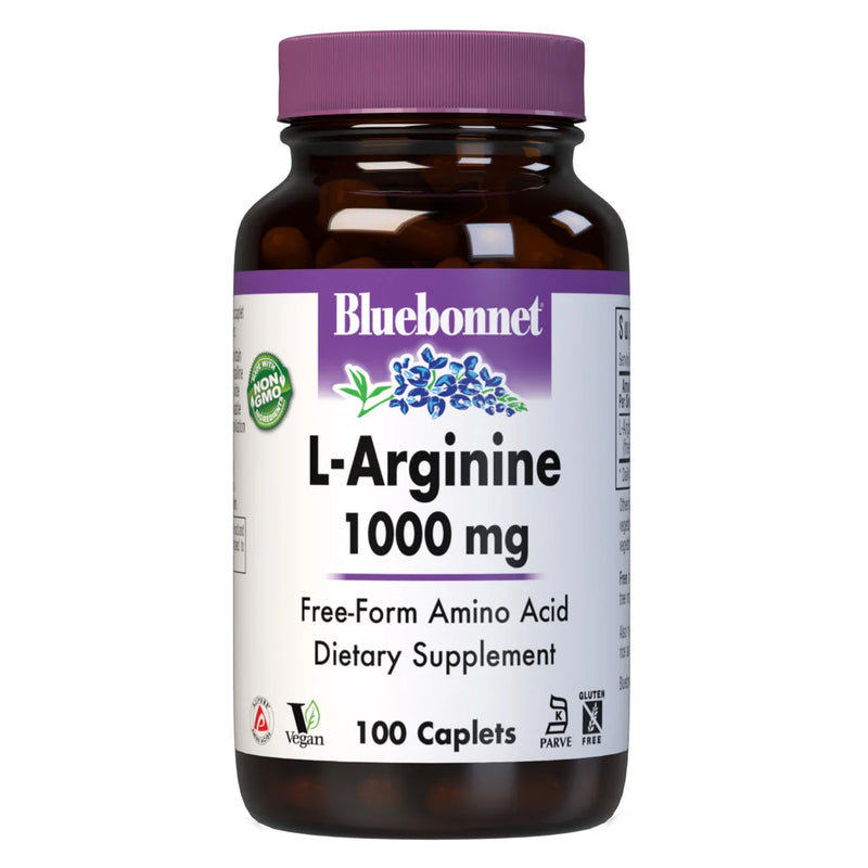 Bluebonnet L-Arginine 1000 mg 100 Caplets - DailyVita