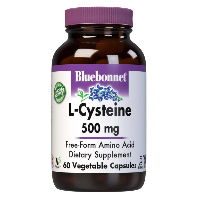 Bluebonnet L-Cysteine 500 mg 60 Veg Capsules - DailyVita
