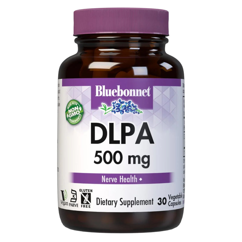 Bluebonnet DLPA 500 mg 30 Veg Capsules - DailyVita