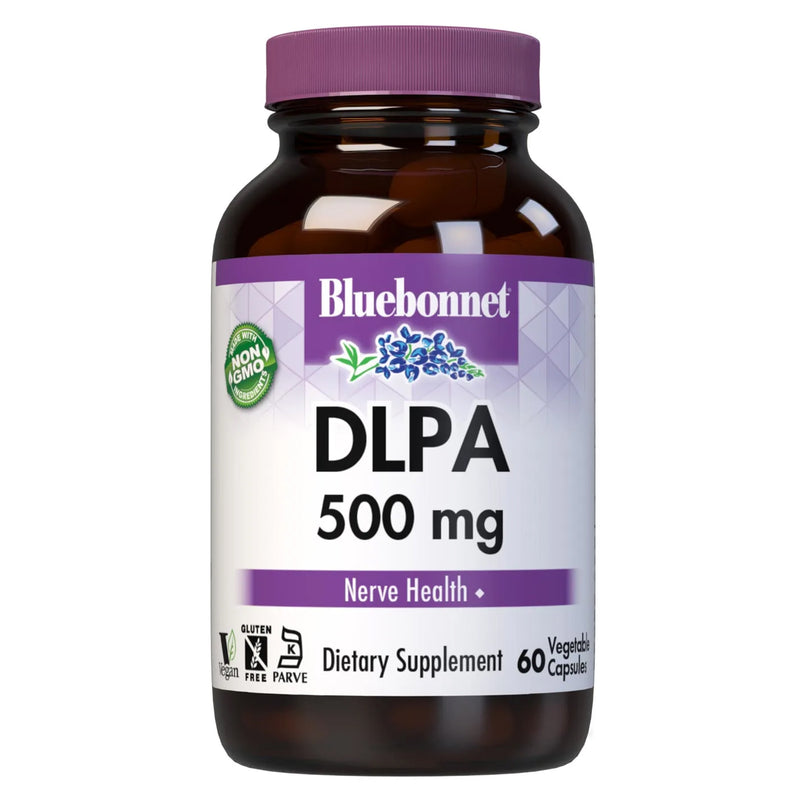Bluebonnet DLPA 500 mg 60 Veg Capsules - DailyVita