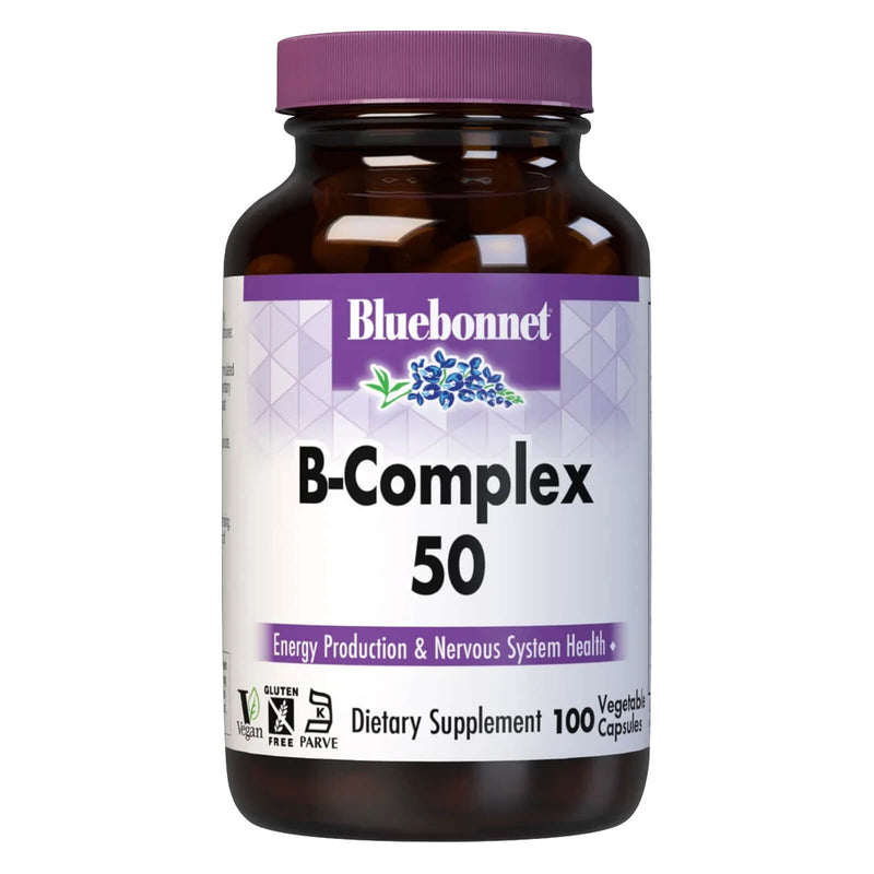 Bluebonnet B-Complex 50 100 Veg Capsules - DailyVita