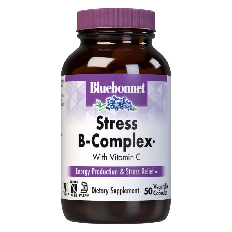 Bluebonnet Stress B-Complex 50 Veg Capsules - DailyVita
