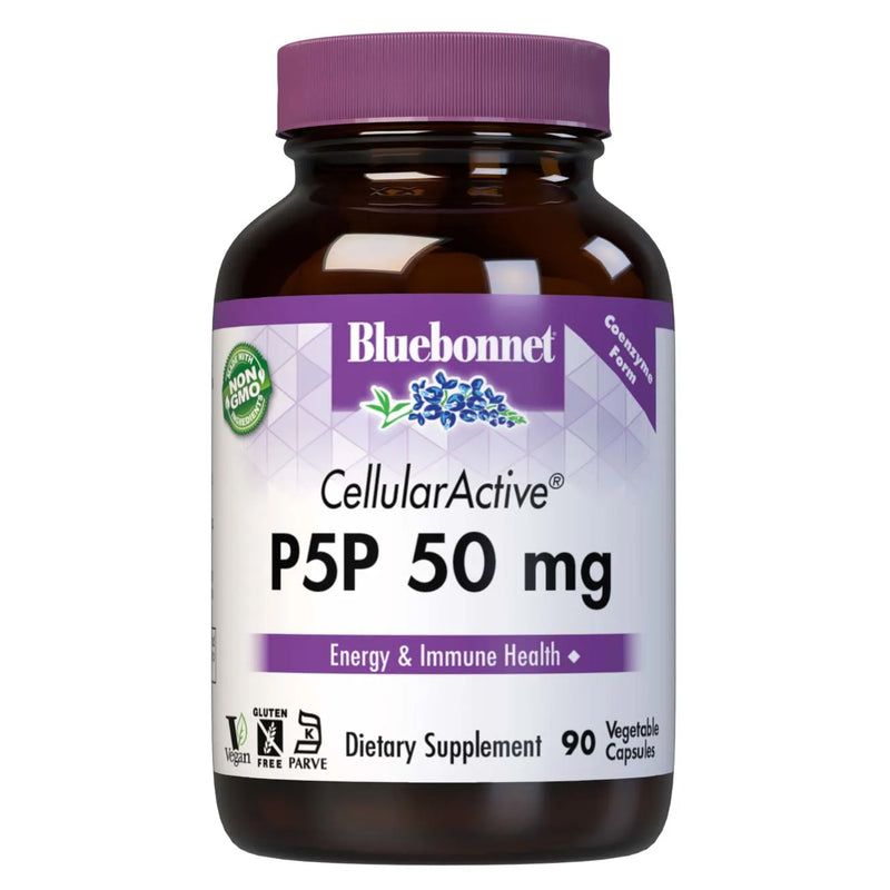 Bluebonnet Cellular Active P-5-P 50 mg 90 Veg Capsules - DailyVita