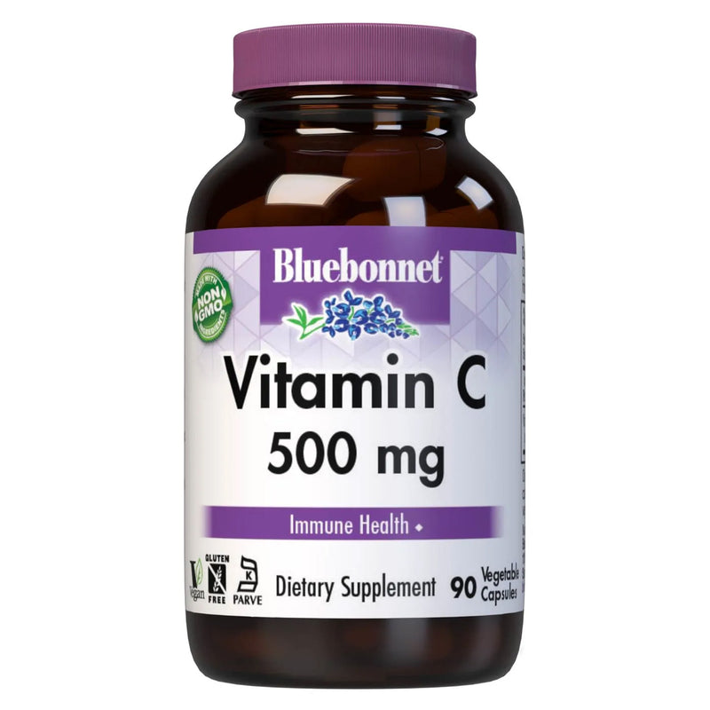Bluebonnet Vitamin C 500 mg 90 Veg Capsules - DailyVita