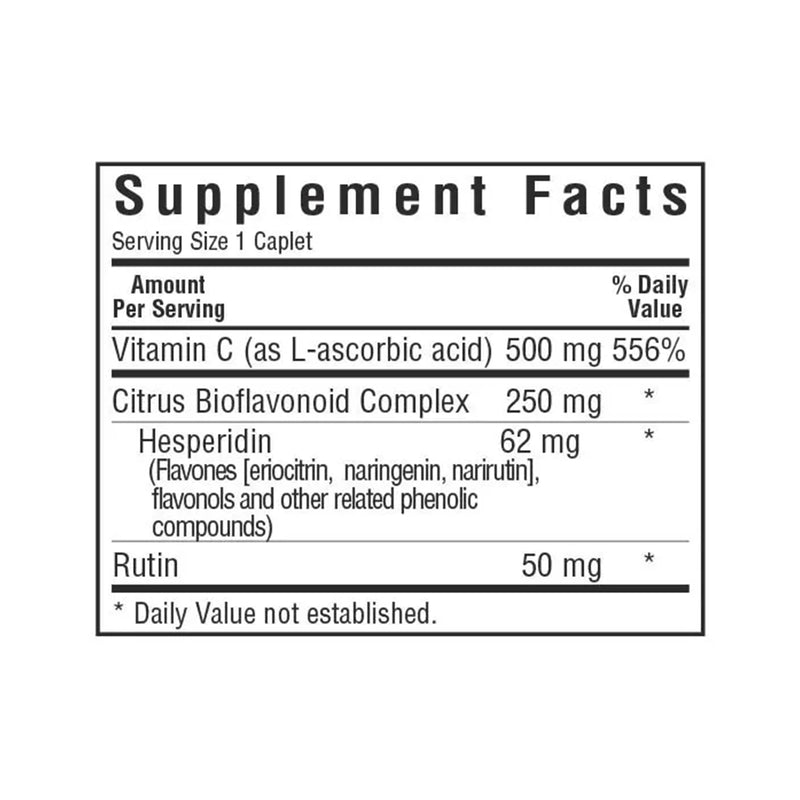 Bluebonnet C-500 mg & Bioflavonoids 90 Caplets - DailyVita