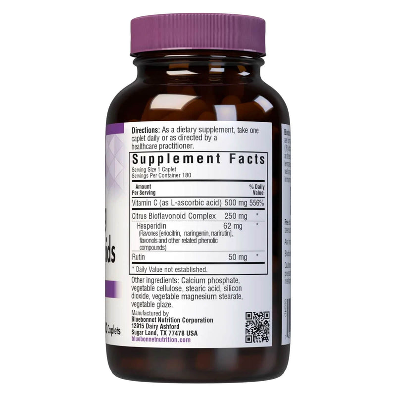 Bluebonnet C-500 mg & Bioflavonoids 180 Caplets - DailyVita