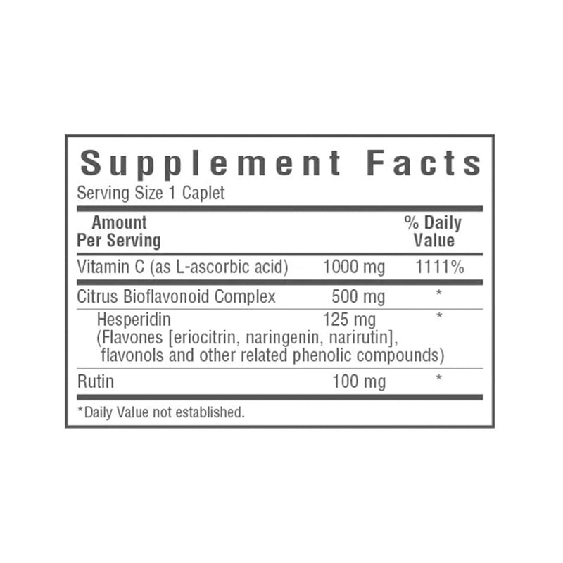 Bluebonnet C-1000 mg & Bioflavonoids 180 Caplets - DailyVita