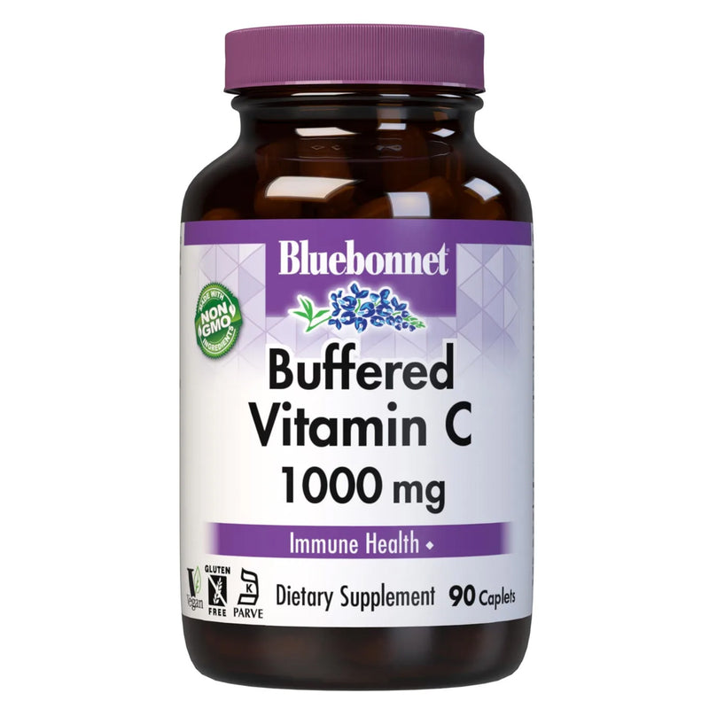 Bluebonnet Buffered Vitamin C-1000 mg 90 Caplets - DailyVita