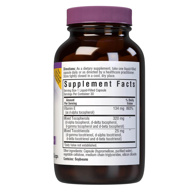 Bluebonnet Full Spectrum Vitamin E Complex 30 Liquid Capsules - DailyVita
