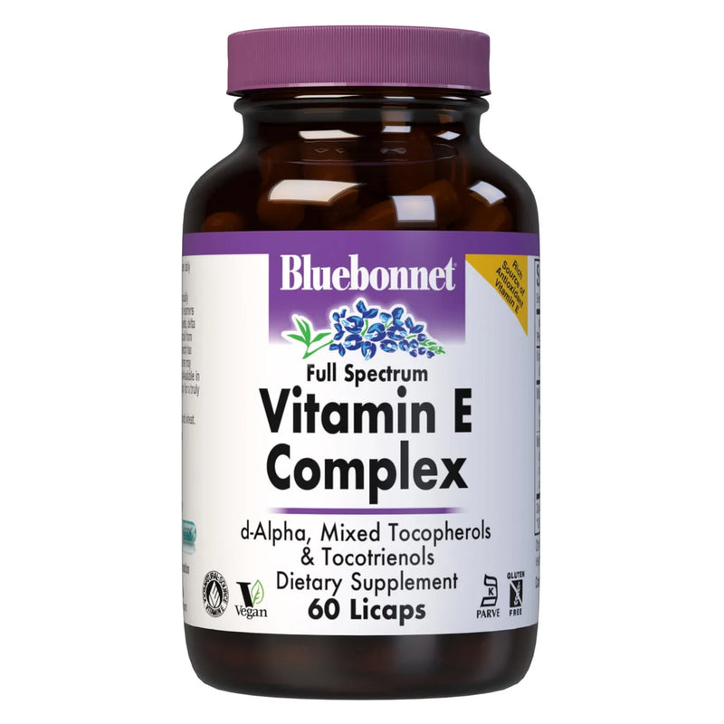 Bluebonnet Full Spectrum Vitamin E Complex 60 Liquid Capsules - DailyVita
