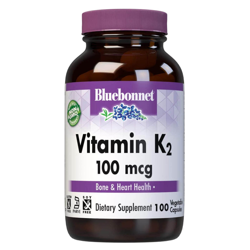 Bluebonnet Vitamin K-2 100 mcg 100 Veg Capsules - DailyVita