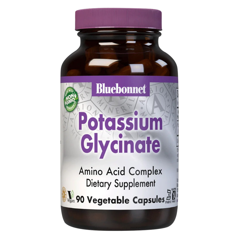 Bluebonnet Potassium Glycinate 99 mg 90 Veg Capsules - DailyVita