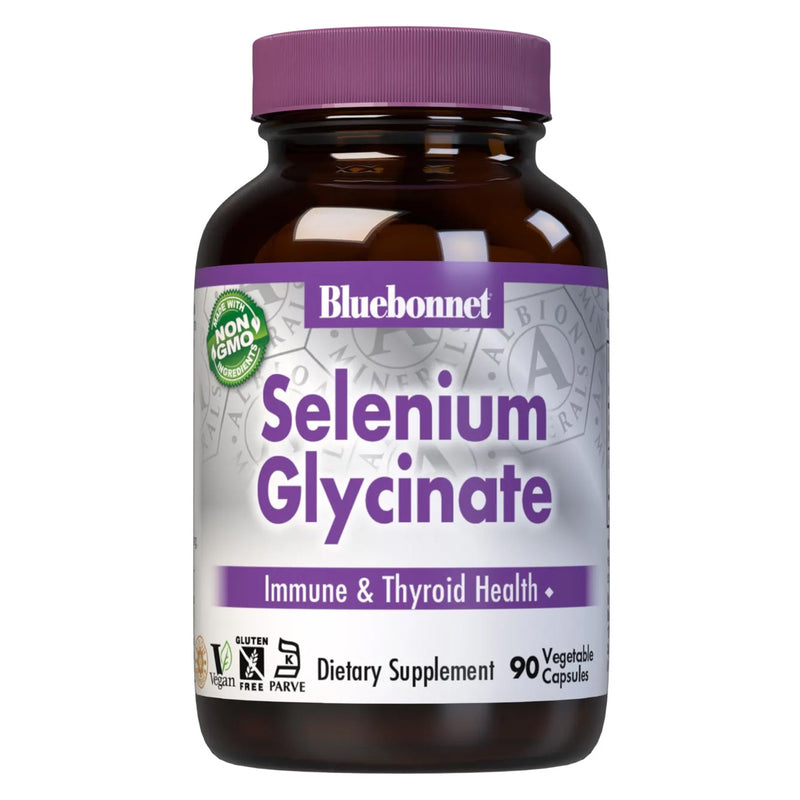 Bluebonnet Selenium Glycinate 200 mcg 90 Veg Capsules - DailyVita