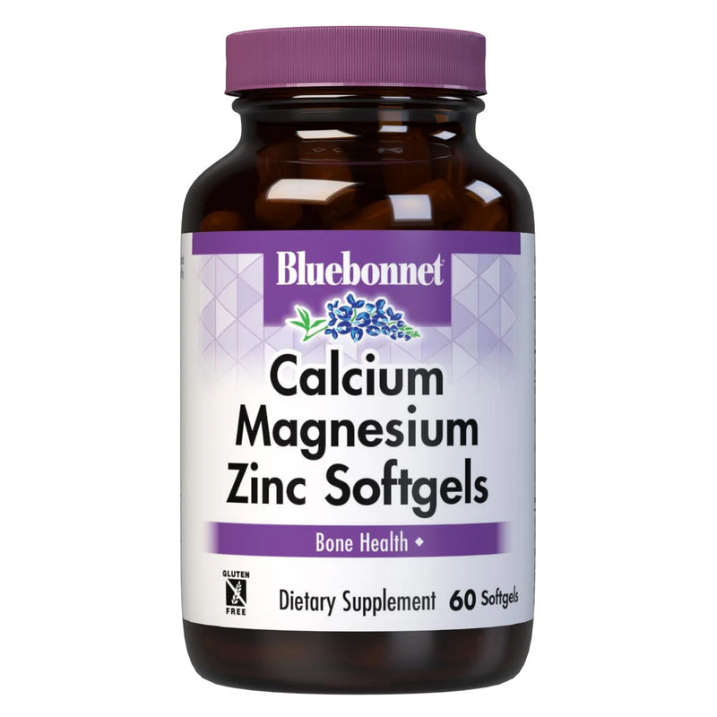 Bluebonnet Calcium Magnesium Zinc & Vitamin D3 60 Softgels - DailyVita