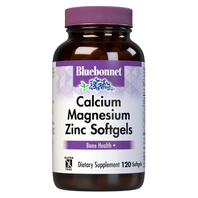 Bluebonnet Calcium Magnesium Zinc & Vitamin D3 120 Softgels - DailyVita