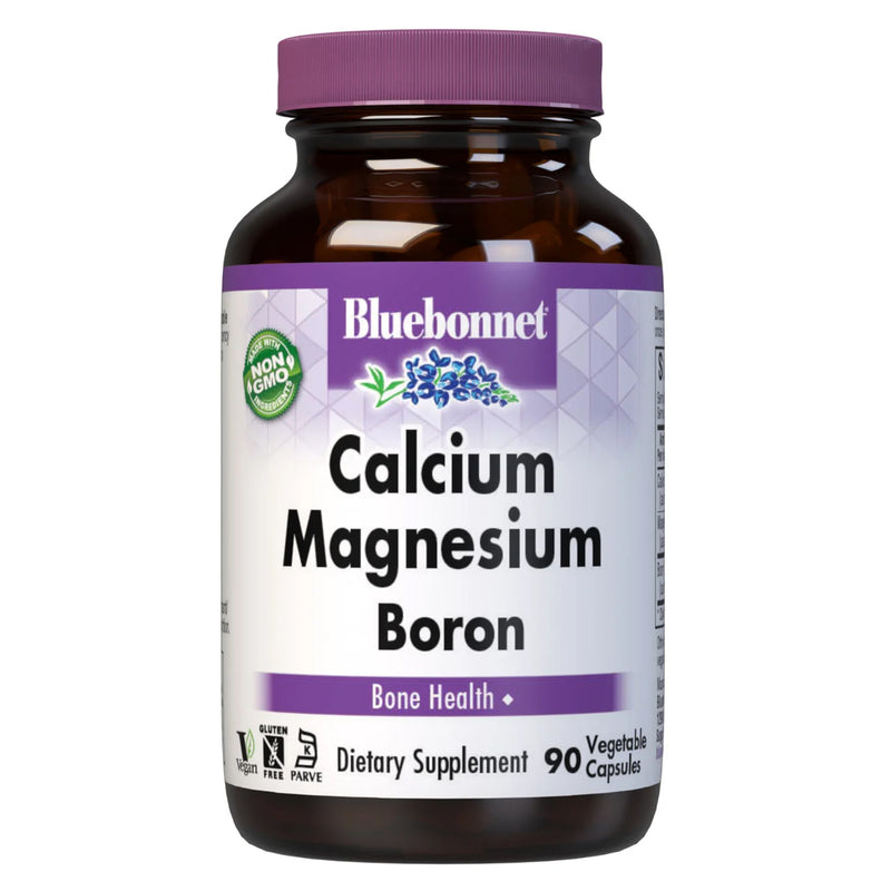 Bluebonnet Calcium Magnesium & Boron 90 Veg Capsules - DailyVita