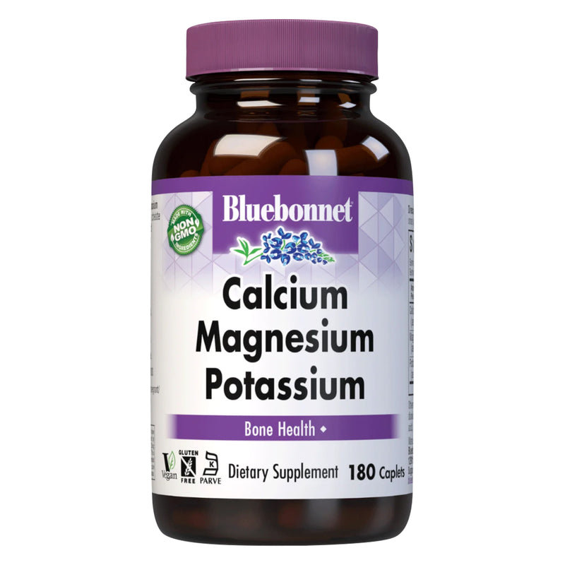 Bluebonnet Calcium Magnesium & Potassium 180 Caplets - DailyVita
