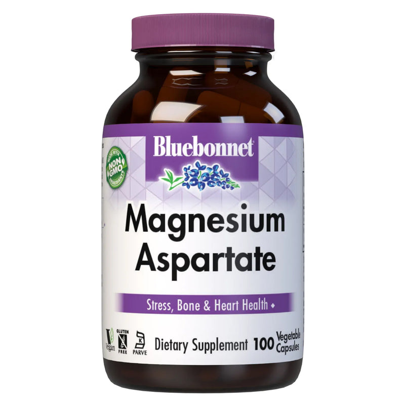 Bluebonnet Magnesium Aspartate 200 Veg Capsules - DailyVita