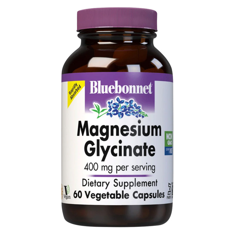 Bluebonnet Magnesium Glycinate 60 Veg Capsules - DailyVita
