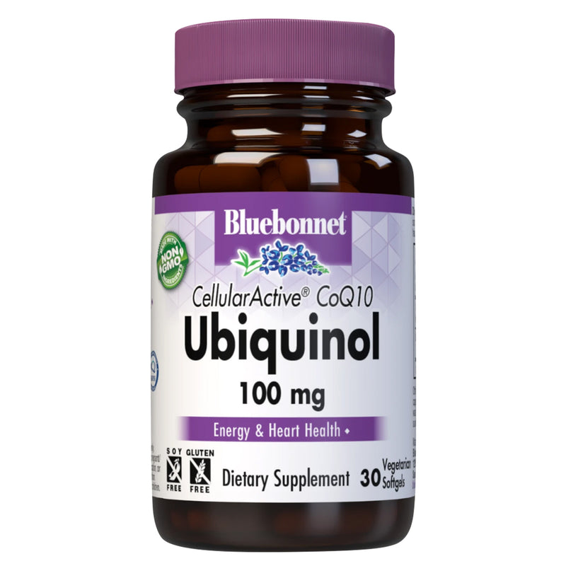 Bluebonnet Cellular Active CoQ10 Ubiquinol 100 mg 30 Vegetarian Softgels - DailyVita