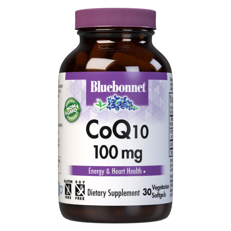 Bluebonnet CoQ10 100 mg 30 Vegetarian Softgels - DailyVita