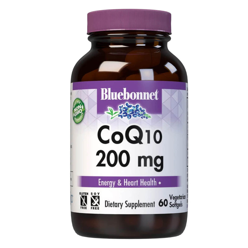 Bluebonnet CoQ10 200 mg 60 Vegetarian Softgels - DailyVita