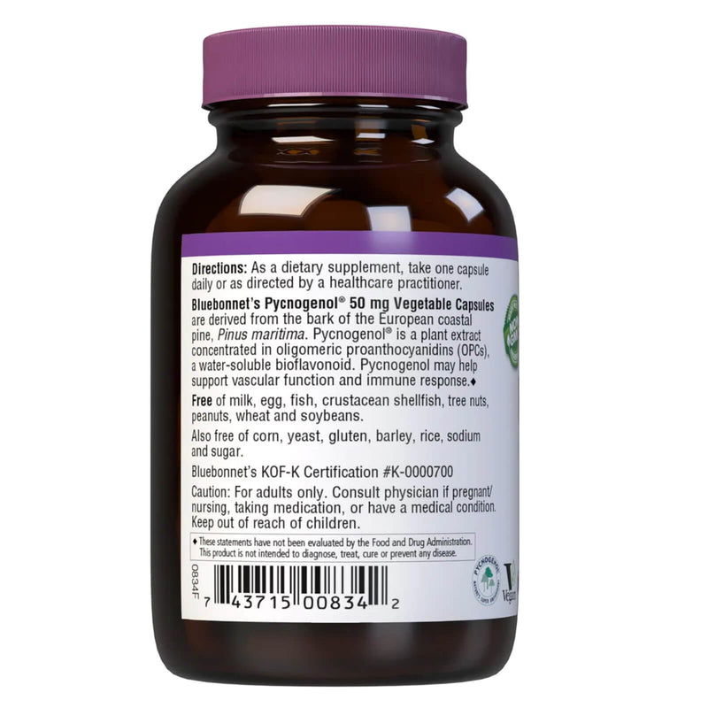 Bluebonnet Pycnogenol 50 mg 60 Veg Capsules - DailyVita