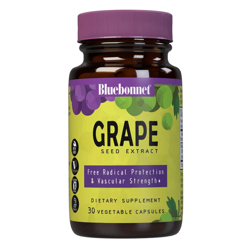 Bluebonnet Super Fruit Grape Seed Extract 30 Veg Capsules - DailyVita