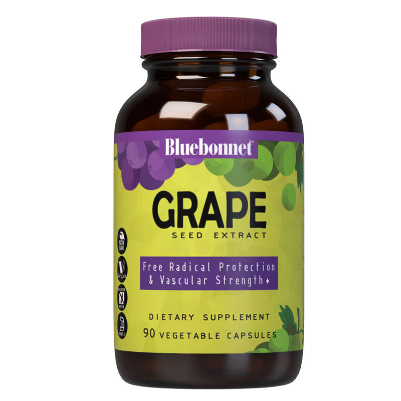 Bluebonnet Super Fruit Grape Seed Extract 90 Veg Capsules - DailyVita