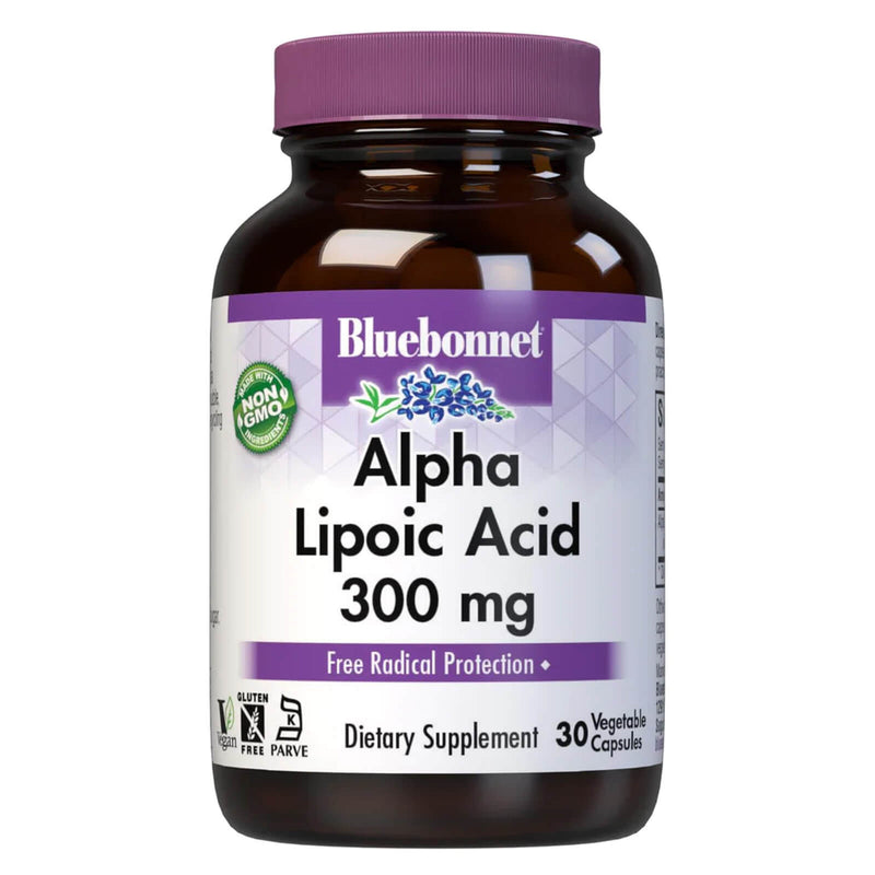 Bluebonnet Alpha Lipoic Acid 300 mg 30 Veg Capsules - DailyVita