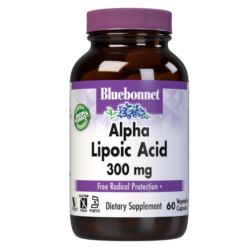 Bluebonnet Alpha Lipoic Acid 300 mg 60 Veg Capsules - DailyVita