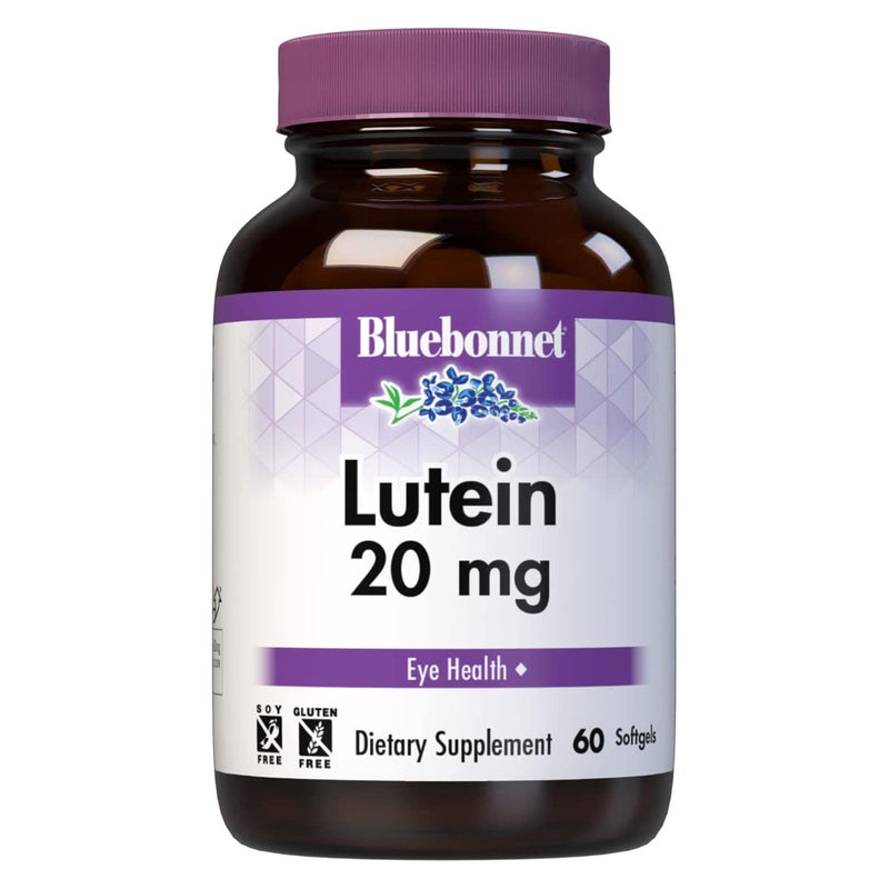 Bluebonnet Lutein 20 mg 60 Softgels - DailyVita