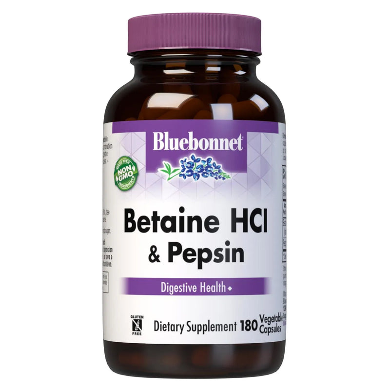Bluebonnet Betaine Hci & Pepsin 180 Veg Capsules - DailyVita