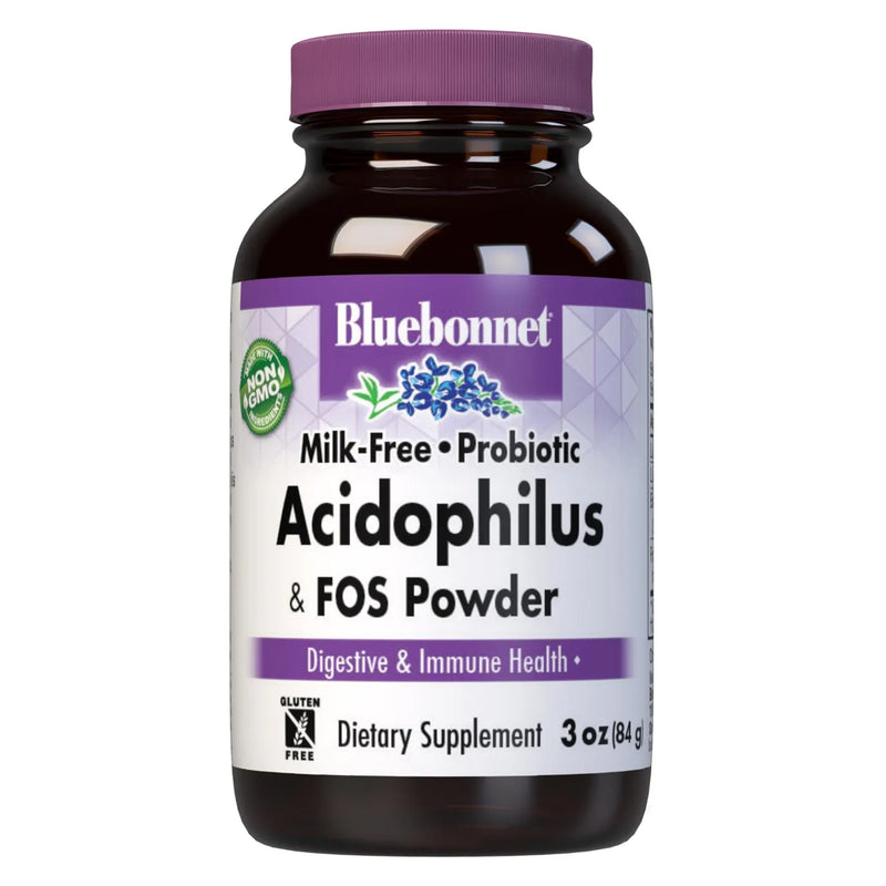 Bluebonnet Milk-Free Probiotic Acidophilus & Fos 3 oz Powder - DailyVita