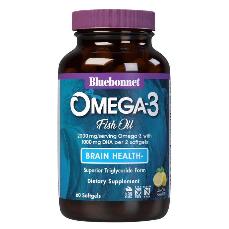 Bluebonnet Omega-3 Brain Formula 60 Softgels - DailyVita