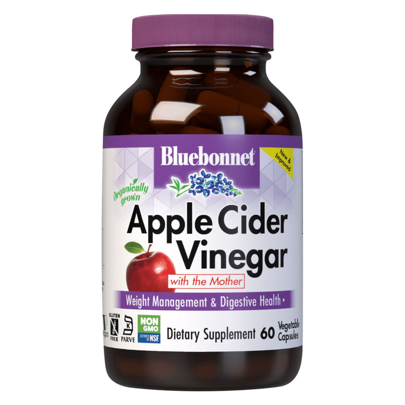 Bluebonnet Apple Cider Vinegar 60 Veg Capsules - DailyVita