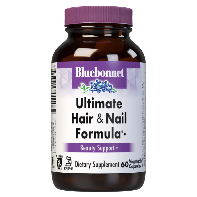 Bluebonnet Ultimate Hair & Nail Formula 60 Veg Capsules - DailyVita