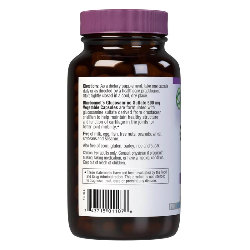 Bluebonnet Glucosamine Sulfate 500 mg 120 Veg Capsules - DailyVita