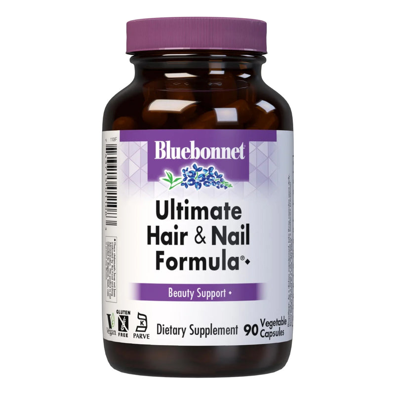 Bluebonnet Ultimate Hair & Nail Formula 90 Veg Capsules - DailyVita