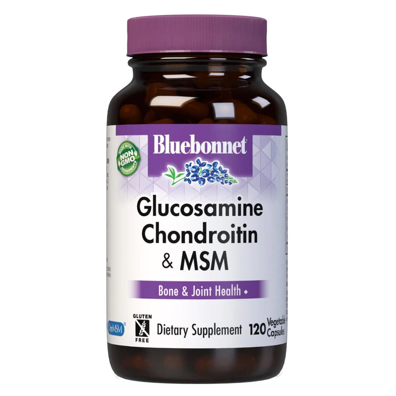 Bluebonnet Glucosamine Chondroitin & MSM 120 Veg Capsules - DailyVita