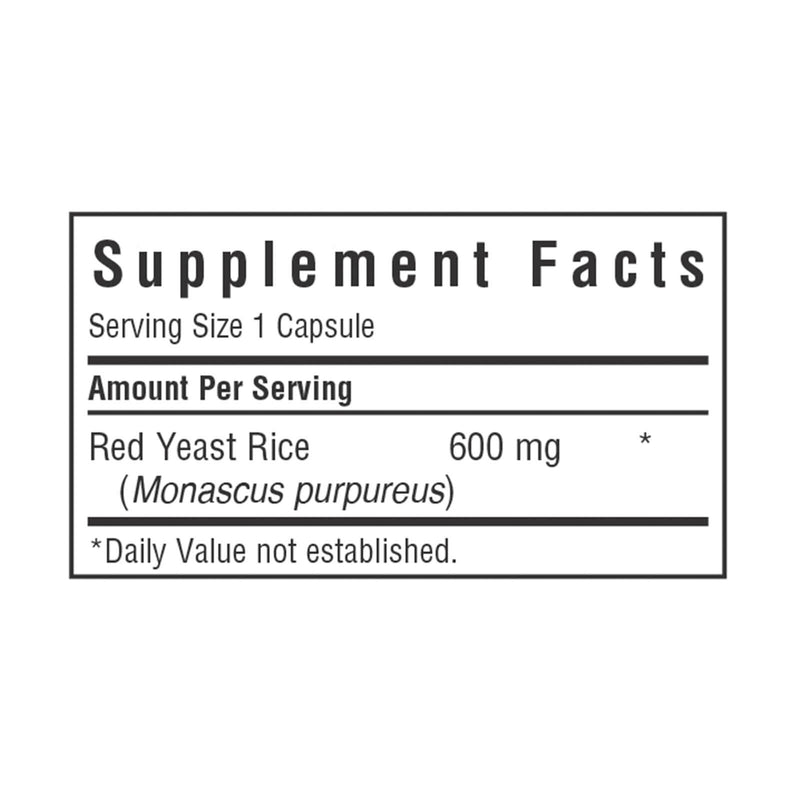 Bluebonnet Red Yeast Rice 600 mg 120 Veg Capsules - DailyVita