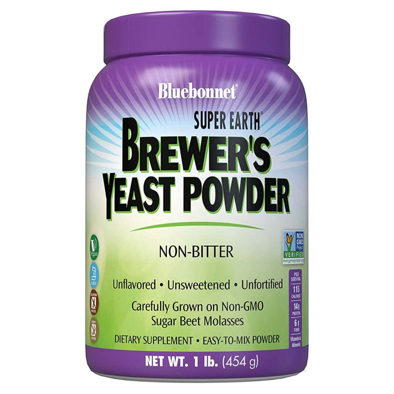 Bluebonnet Super Earth Brewer'S Yeast Powder 1 LB - DailyVita